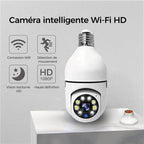 Wireless security camera without cables with light bulb