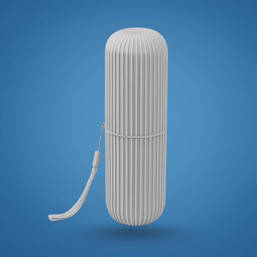 Mouthwash Cup Included – Compact Dust‑proof Design – Hygienic Oral Care for Travel & Holidays