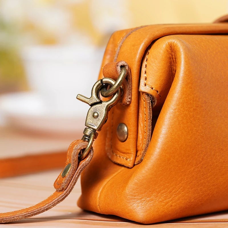 Vintage handmade leather bag