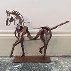 Handcrafted Metal Horse Sculpture "Adonis"
