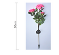Solar-powered rose lights – garden stakes with solar panel for decorative lighting