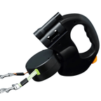Duoglow Double Dog Leash with LED Light, 360° Rotating Hinge, 66 lbs Capacity