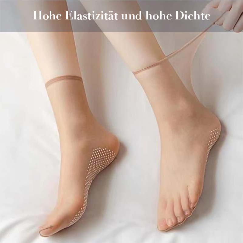 Invisible, non-slip crystal silk socks for spring and summer