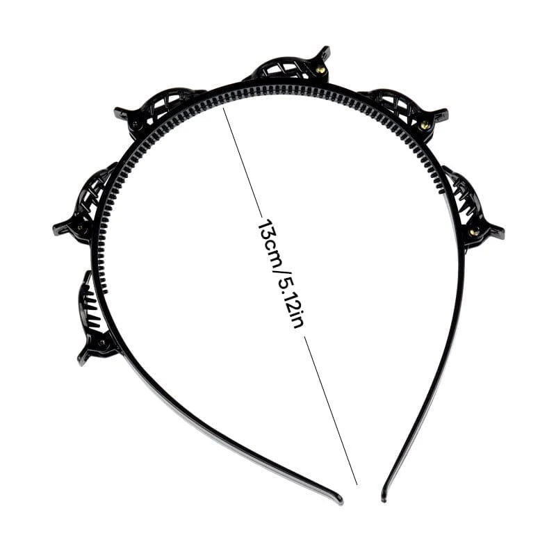 Headband with fringe clip