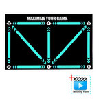 Football Pro Training Mat | Anti-Slip, 2x2m Size for Skill Enhancement and Home Training