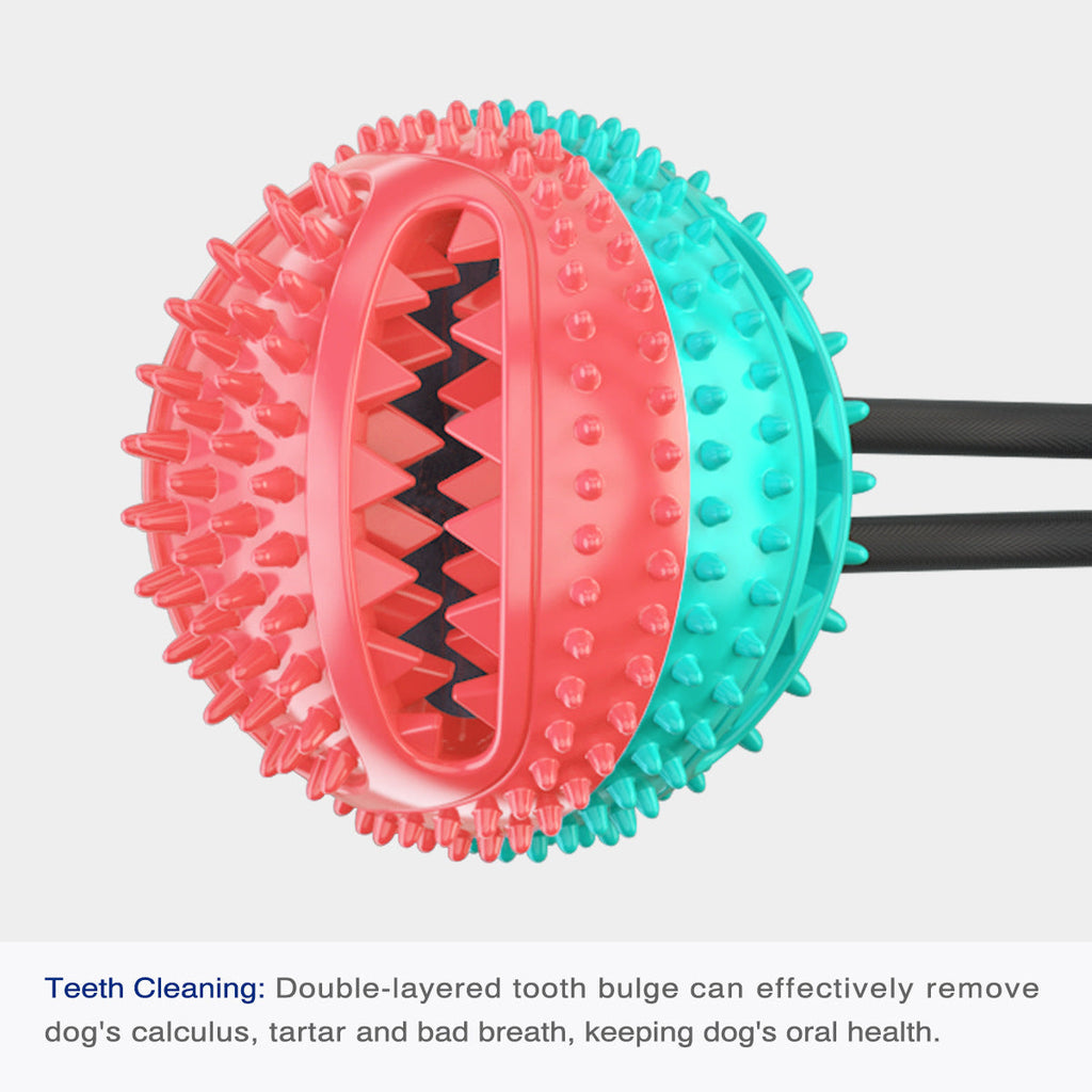 Round Food-Dispensing Puzzle Ball for Dogs