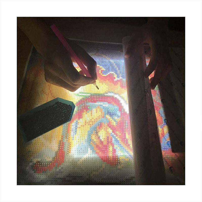 Drawing board with LED light