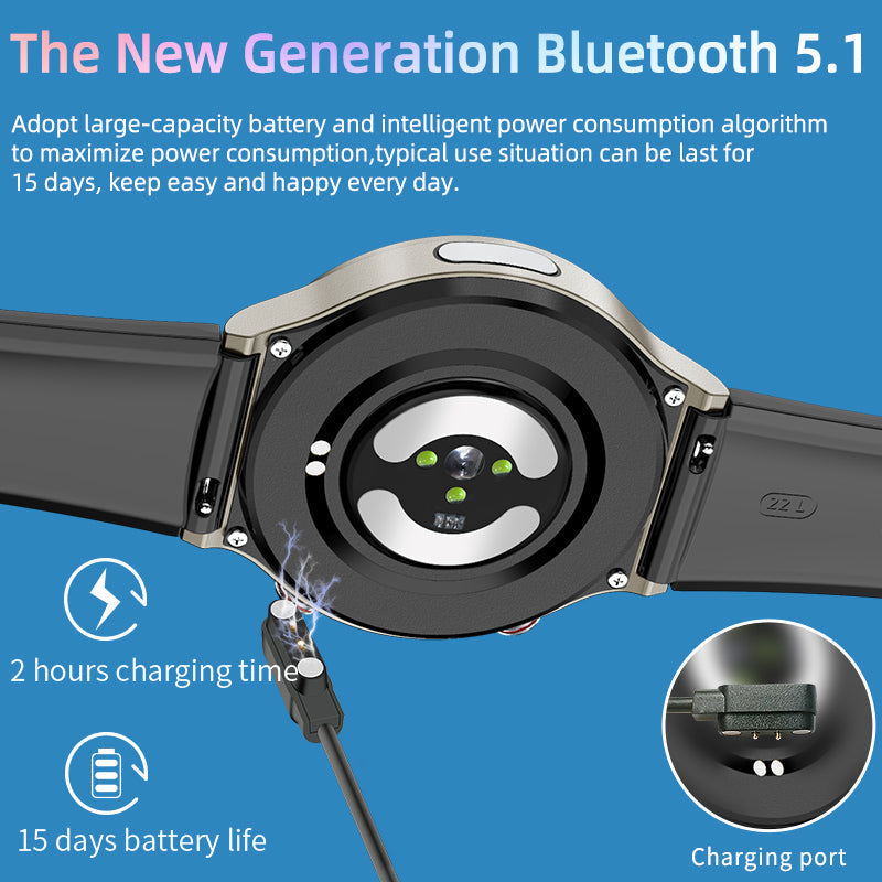 CFDA EKG Blood Oxygen Heart Rate Health Monitoring Smart Watch