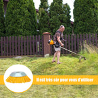 Nylon weed brush for lawn mower