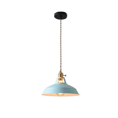 Vintage pastel pendant lamp - Metallic elegance - Soft ambiance