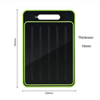 Double-sided cutting board with integrated defrosting plate