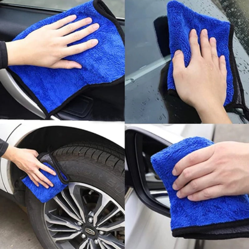 Car towel made of microfiber