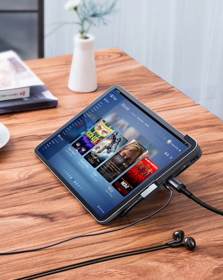 6-In-1 USB Type-C Hub With USB3.0, SD, MicroSD, Audio, 4K/HD & USB-C PD, For iPad Pro & More