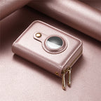 Intelligent AirTag-Zip RFID Leather Wallet