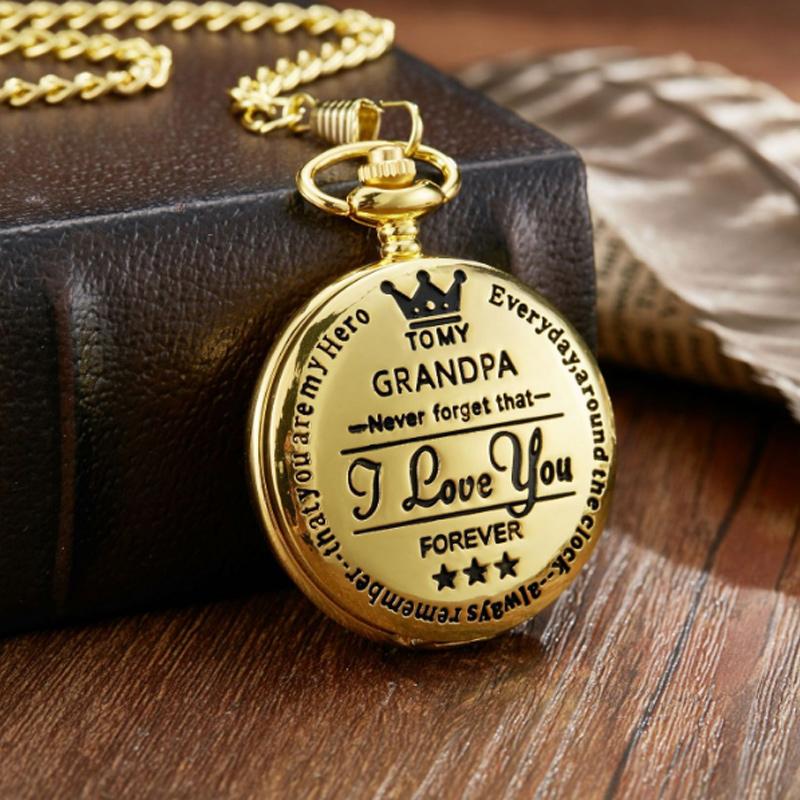 To my son quartz pocket watch