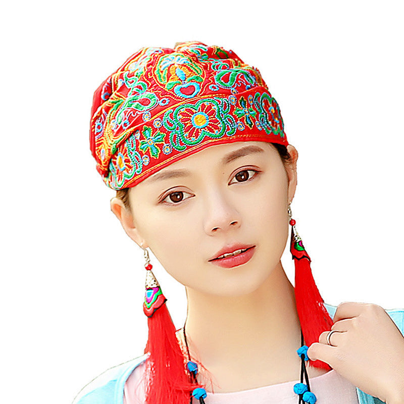 Ethnically embroidered turban