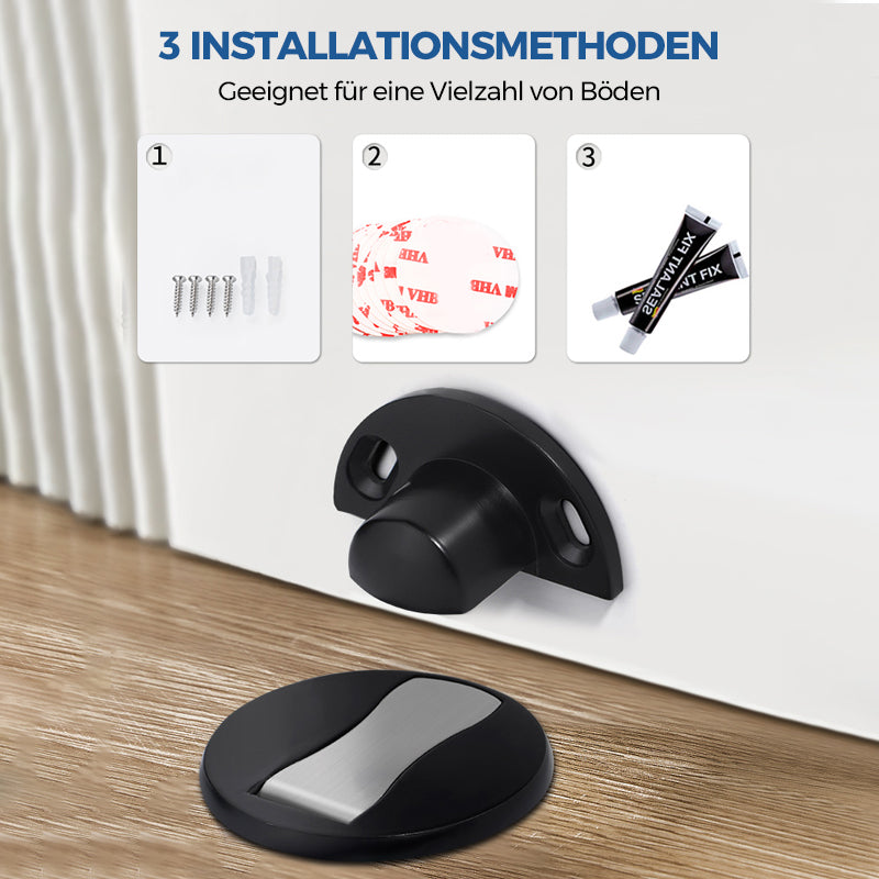 Invisible magnetic door stop made of stainless steel
