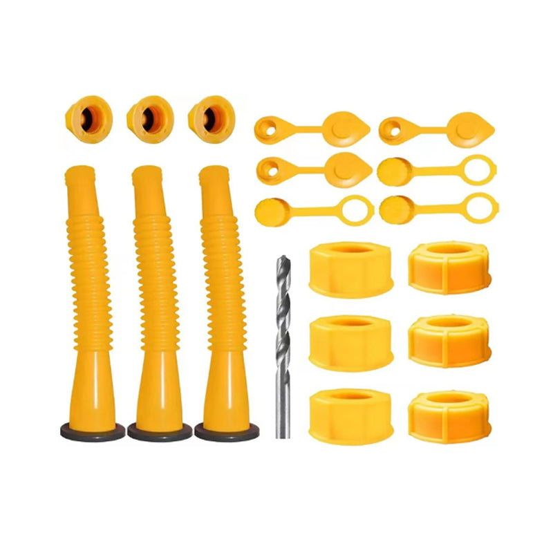 Upgraded replacement fuel can spout with flexible head