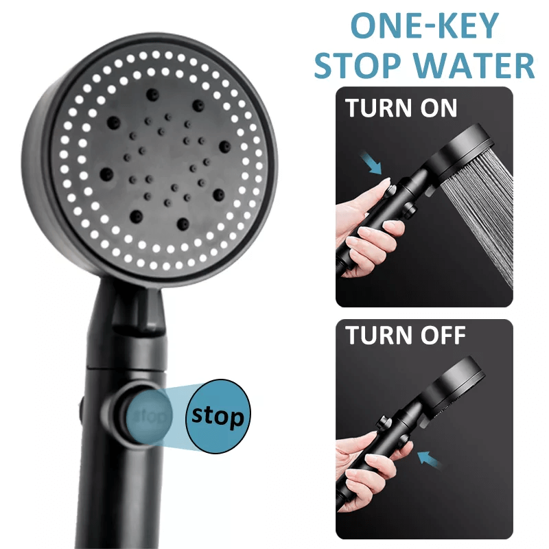 StromRegel Shower head with 5 settings and button