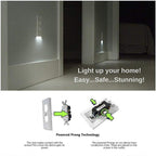 Outlet wall plate with LED night lights