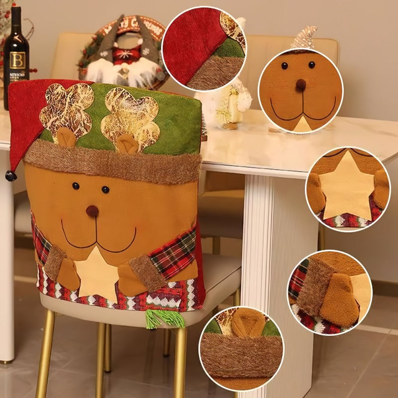 Cute Christmas themed chair covers