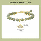 Gold Plated Natural Jade Bracelet