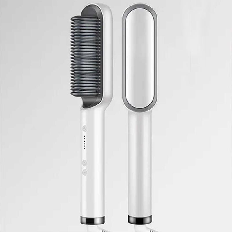 Hair straightening brush