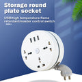 Universal storage round power strip