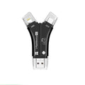 4-in-1 Portable Memory Card Reader For Phones