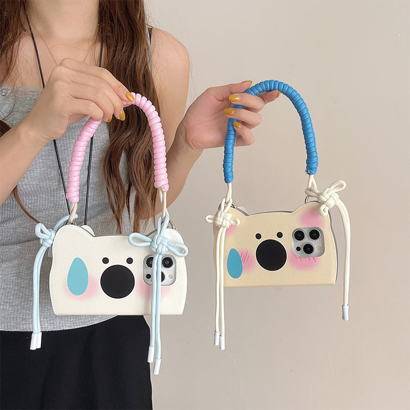 Insta-Style Cartoon Westie Flip-Phone Case