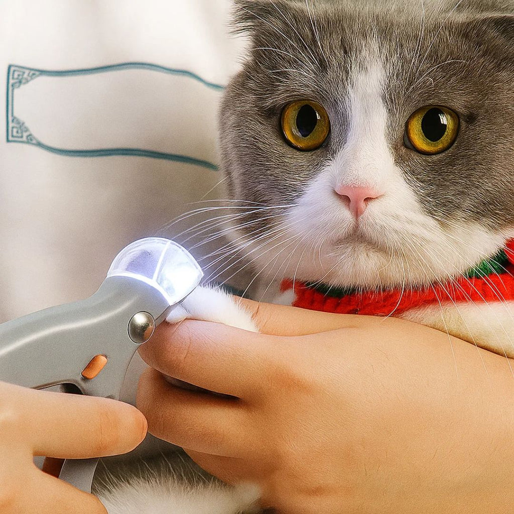 PawSure | Pet Nail Clipper - Quick Sensor - LED Light - Safety Guard - Stainless Steel Blades - Safe, Easy and Precise Nail Trimming