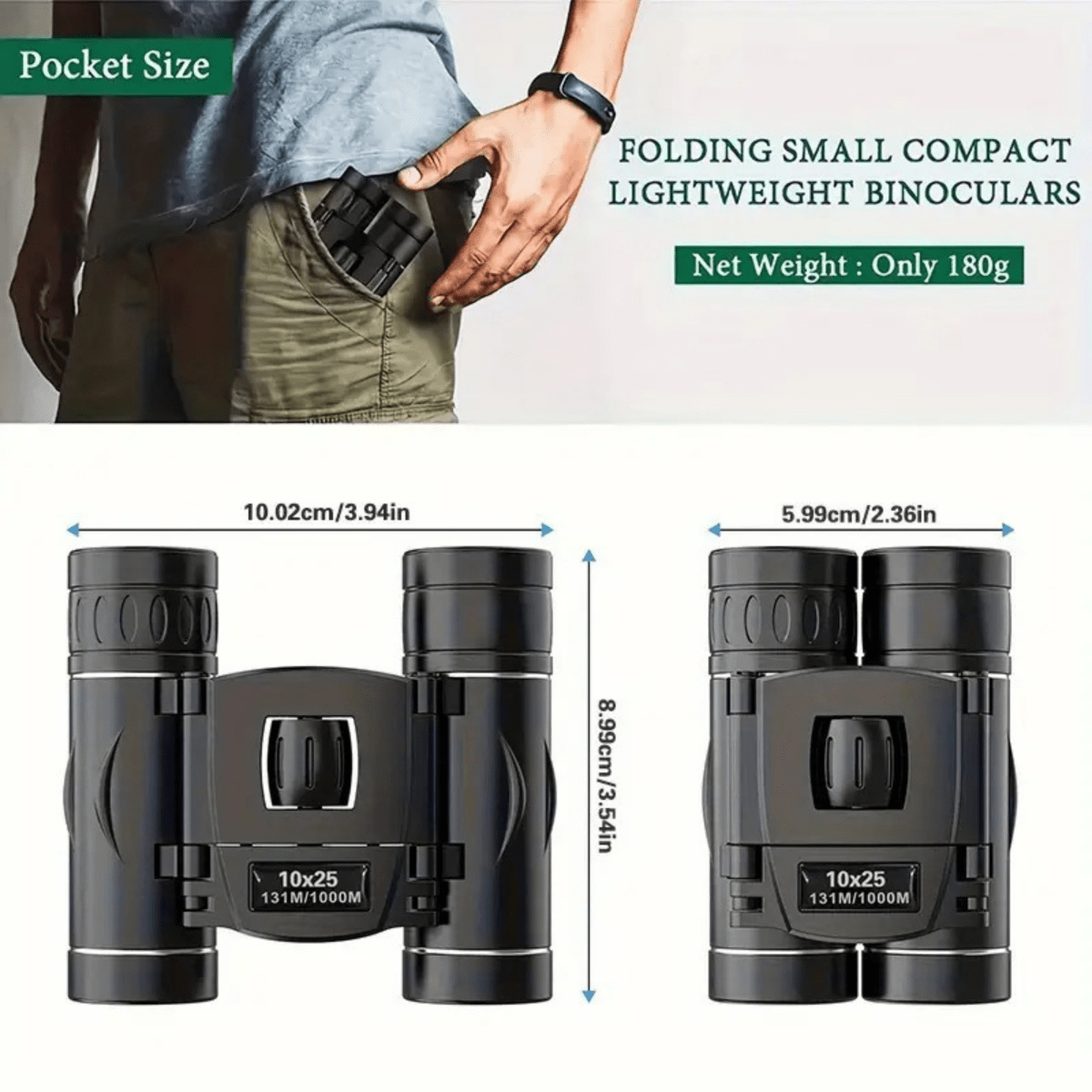 HD 40x22 Binoculars with Long-Distance Range