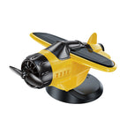Solar powered airplane shaped car ornaments