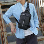 Multi-purpose chest pocket with charging port