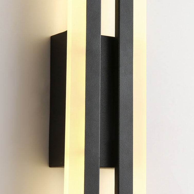LuxLine Modern LED Wall Lamp | Minimalist Design | Iron & Acrylic | Dimmable Light