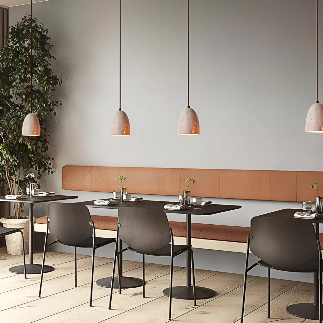 Retro Travertine Pendant Lamp