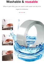 Reusable Double Sided Adhesive Traceless Tape