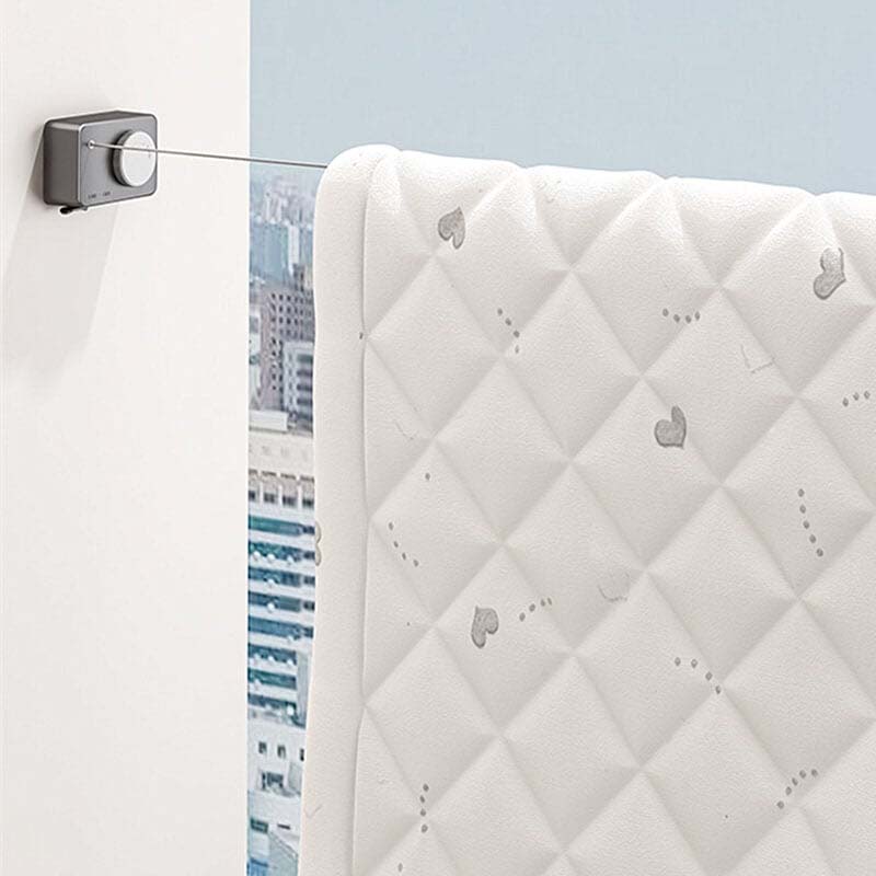 Invisible retractable laundry line