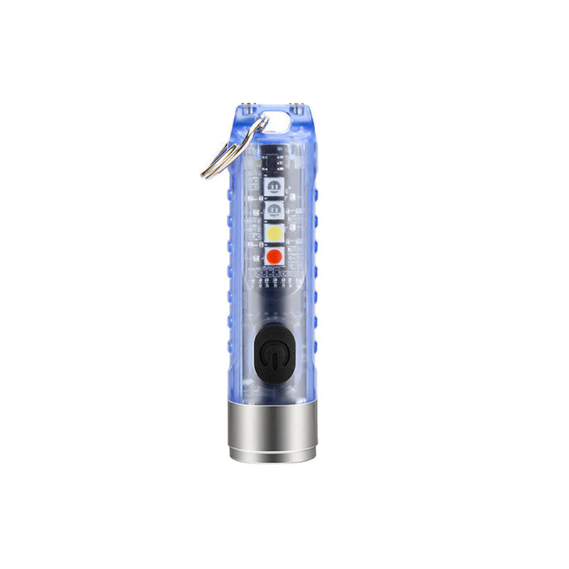 Mini flashlight with keychain