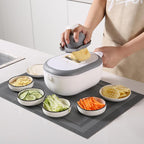 Kitchen strainer with cutter
