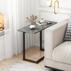 ModernoCurve C-Side Table | MDF Tabletop | Modern Design | Space-saving | Perfect for Living Room & Bedroom