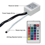 Car RGB LED Strip Light Wireless Remote and Voice Control