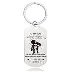 Mother's Day Engraving Metal Keychain with Box