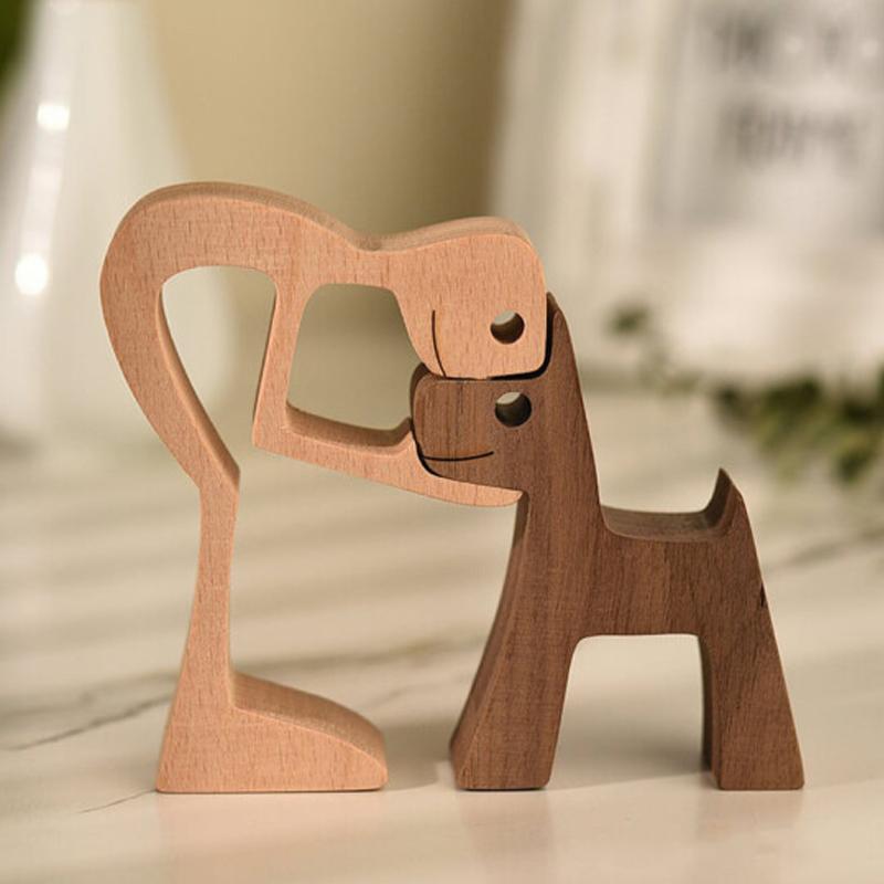 Pet Lover - Wooden Sculpture Table Ornaments