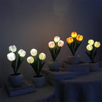 LED Tulip Nightstand Lamp Flower Table Lamp