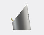 Wireless Induction Bluetooth Desktop Mini Speaker, with Clock, Alarm, Phone Holder, No Bluetooth Connection Required