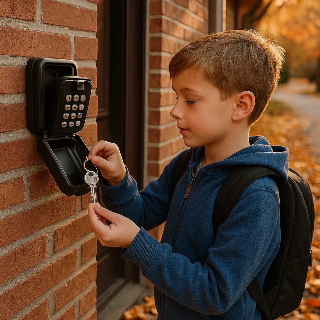KeyGuard Outdoor Safe – Weatherproof Wall-Mounted Key Box