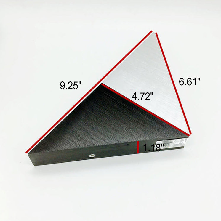 TriLumina Prism LED Wall Light | Creative Pyramid Design | Aluminum & Acrylic | Colored Light Options