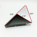TriLumina Prism LED Wall Light | Creative Pyramid Design | Aluminum & Acrylic | Colored Light Options