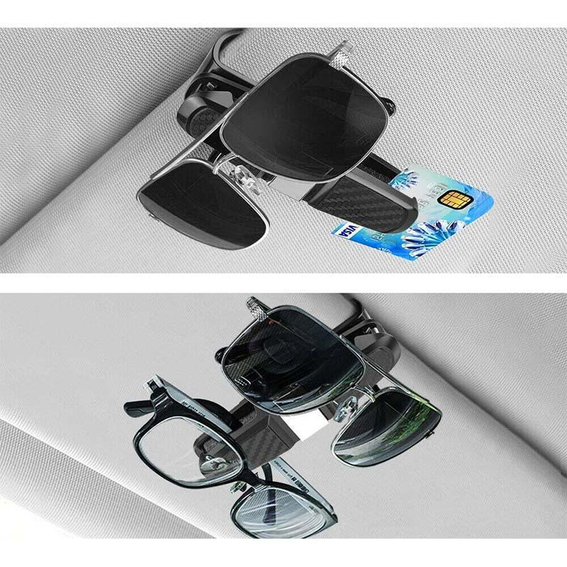 Sunglasses holder for car visor